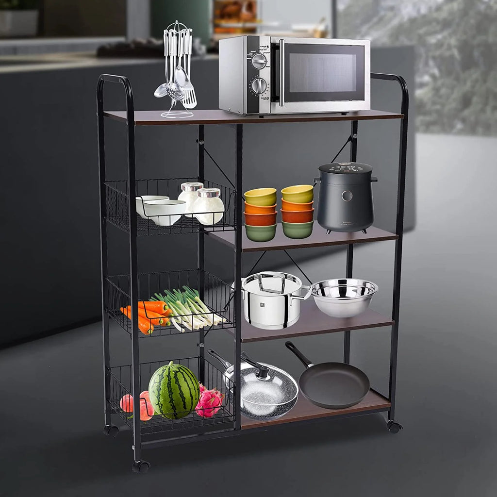 Industrial Microwave Oven Stand with Storage Shelf O7334