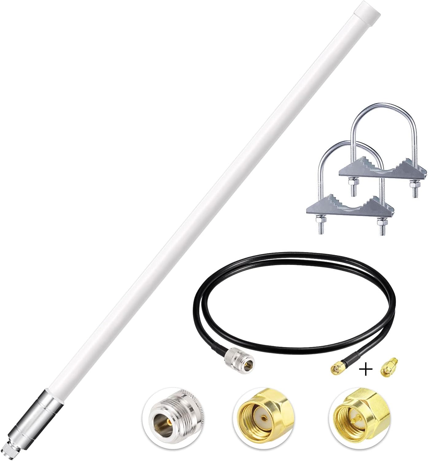 31.5inch 5.8 dBi Omni Fiberglass LoraWan Antenna Pack of 2 H4239