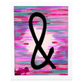 Pink Framed Graphic Art V2653