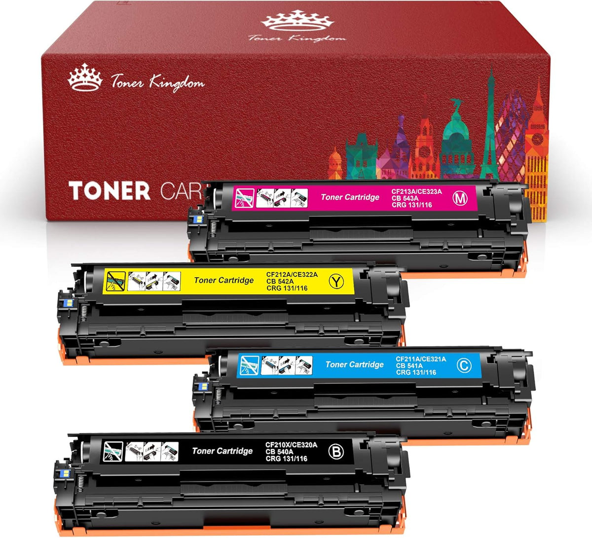 Compatible Toner Cartridges 4-Pack M7207