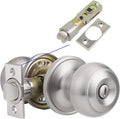 10 Pack Passage Interior Door Knobs with Removable Plate I530