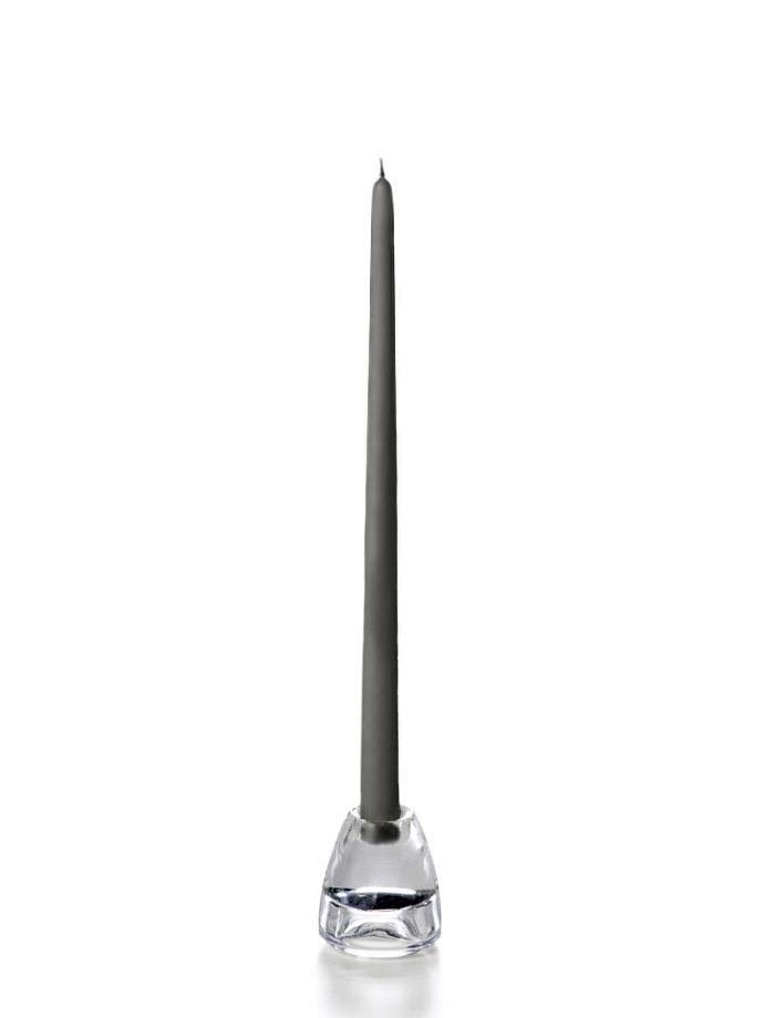 Set of 144 Gray Taper Candles 15x22 H928237