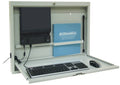 Light Gray Floating Desk D881158