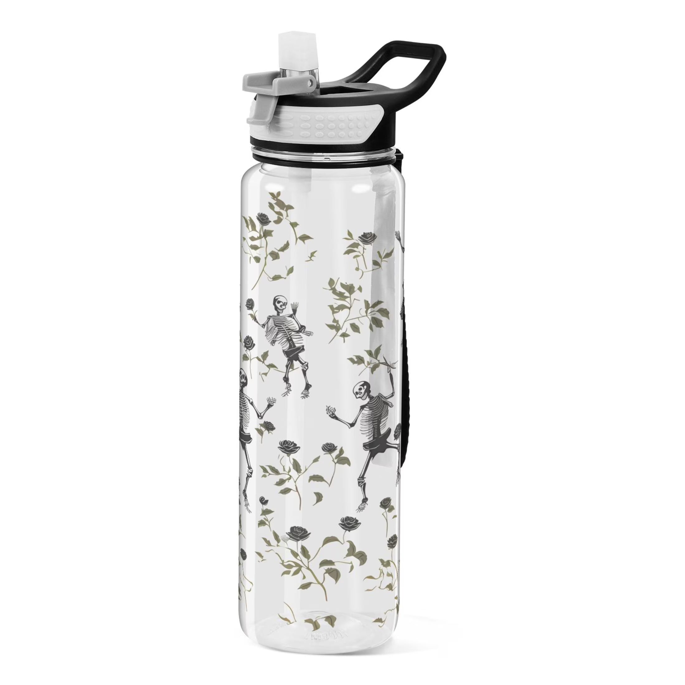Clear 32oz Tritan Water Bottle with Straw S7532