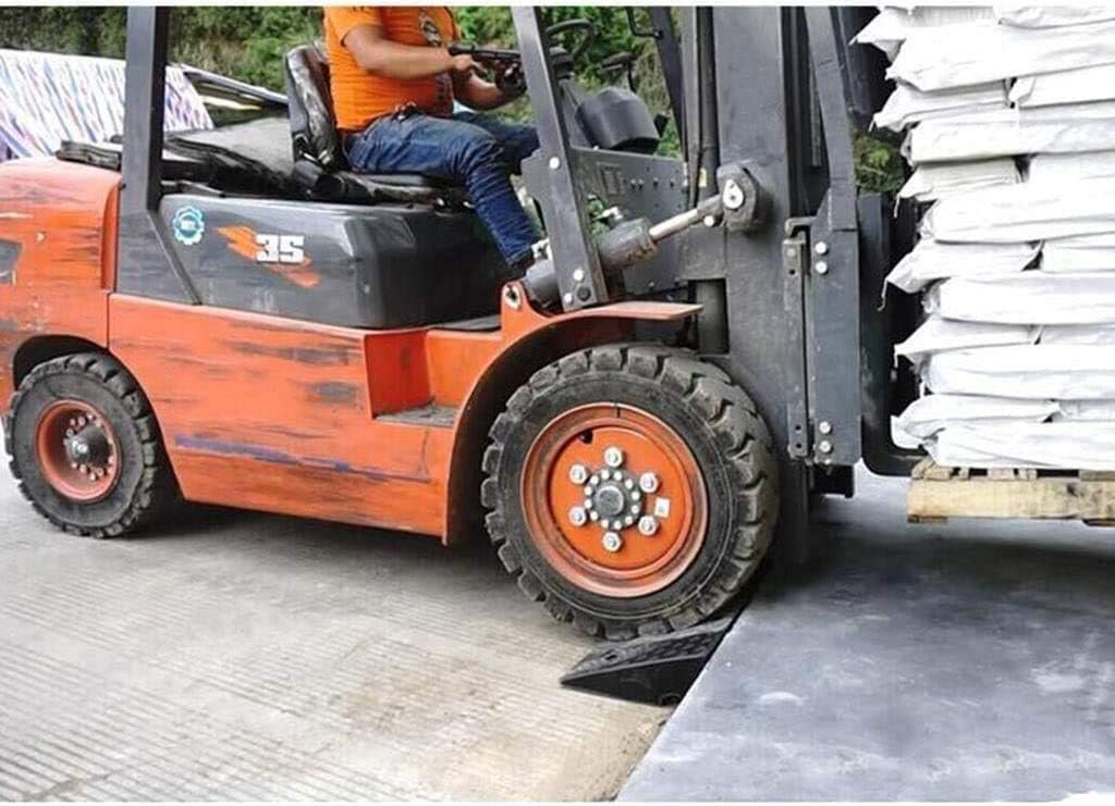 5.9'' Rise Rubber Curb Ramp 10 Tons Car Slope Ramp 5.9 x 15.7 x 18.7in P5795