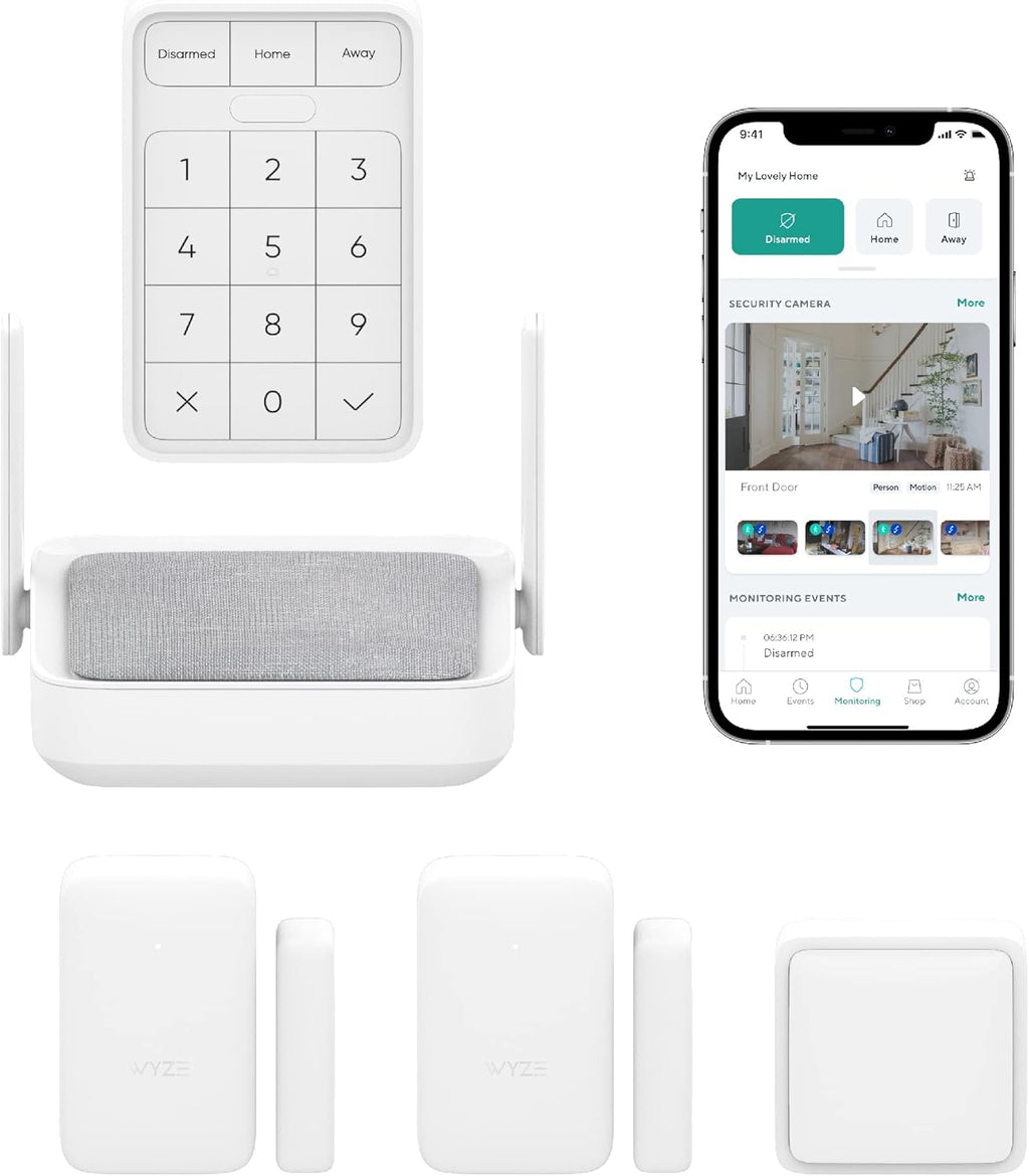 Home Security Core Kit: Hub, Keypad, Motion Sensor, Entry Sensors (x2) A35156