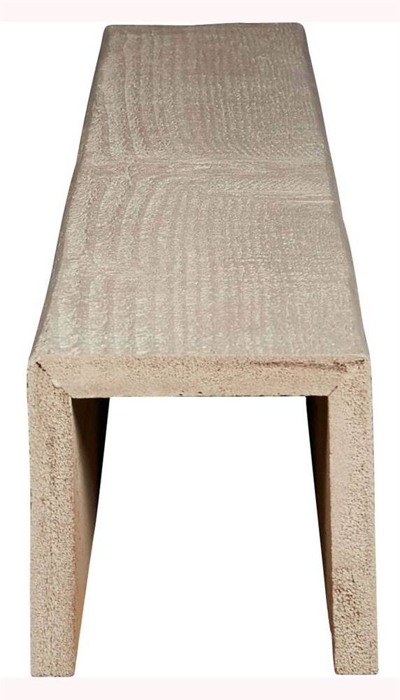 White 3-Sided Faux Wood Ceiling Beam P853