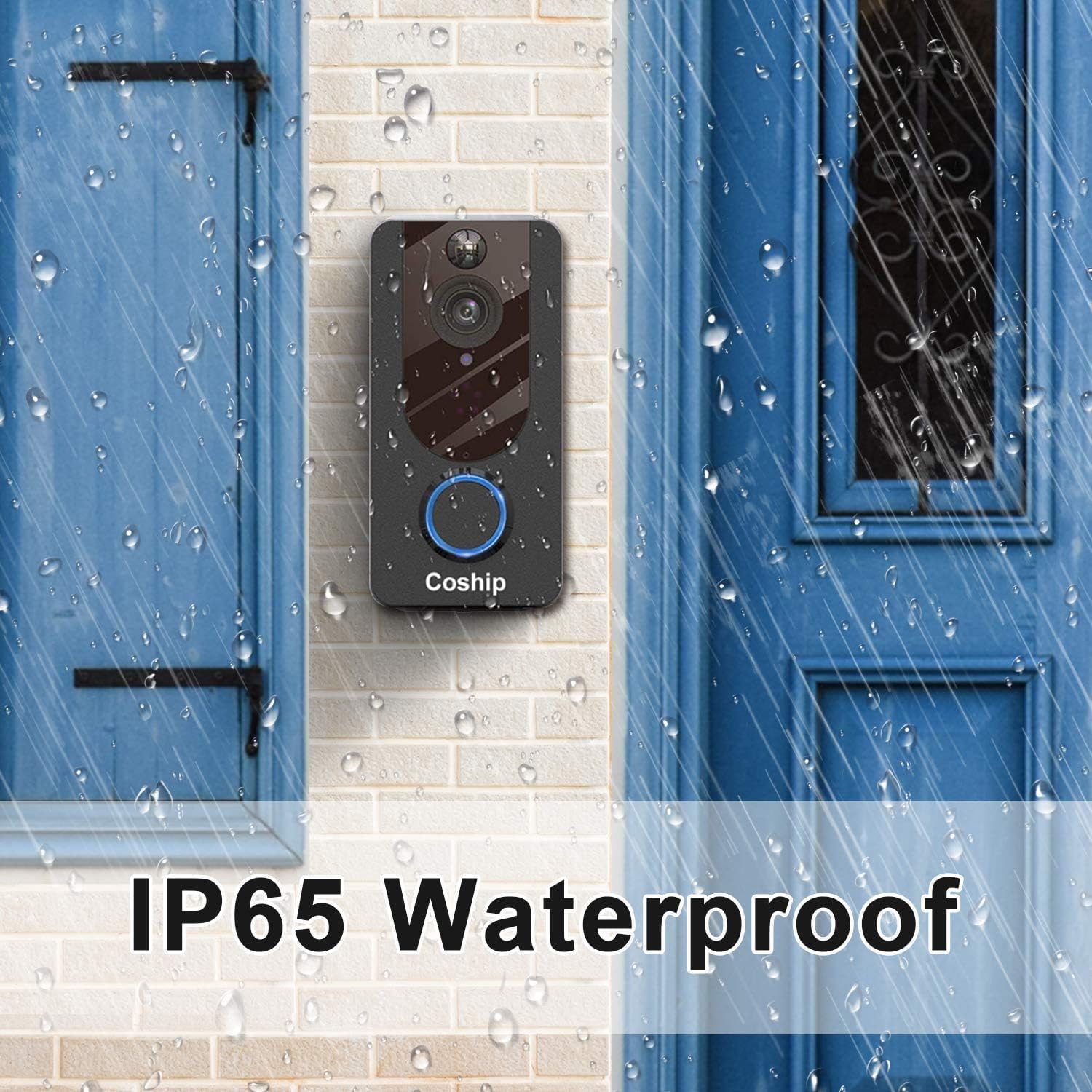 WiFi Video Doorbell Camera, 1080P HD, Night Vision, 2-Way Audio L6597