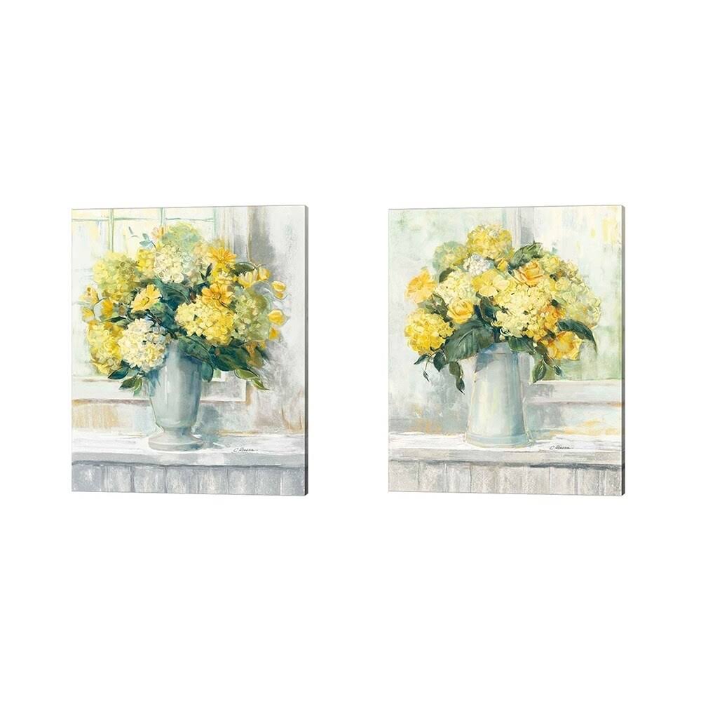 Yellow 2 Piece Canvas Art Set, 12 x 15 X122874