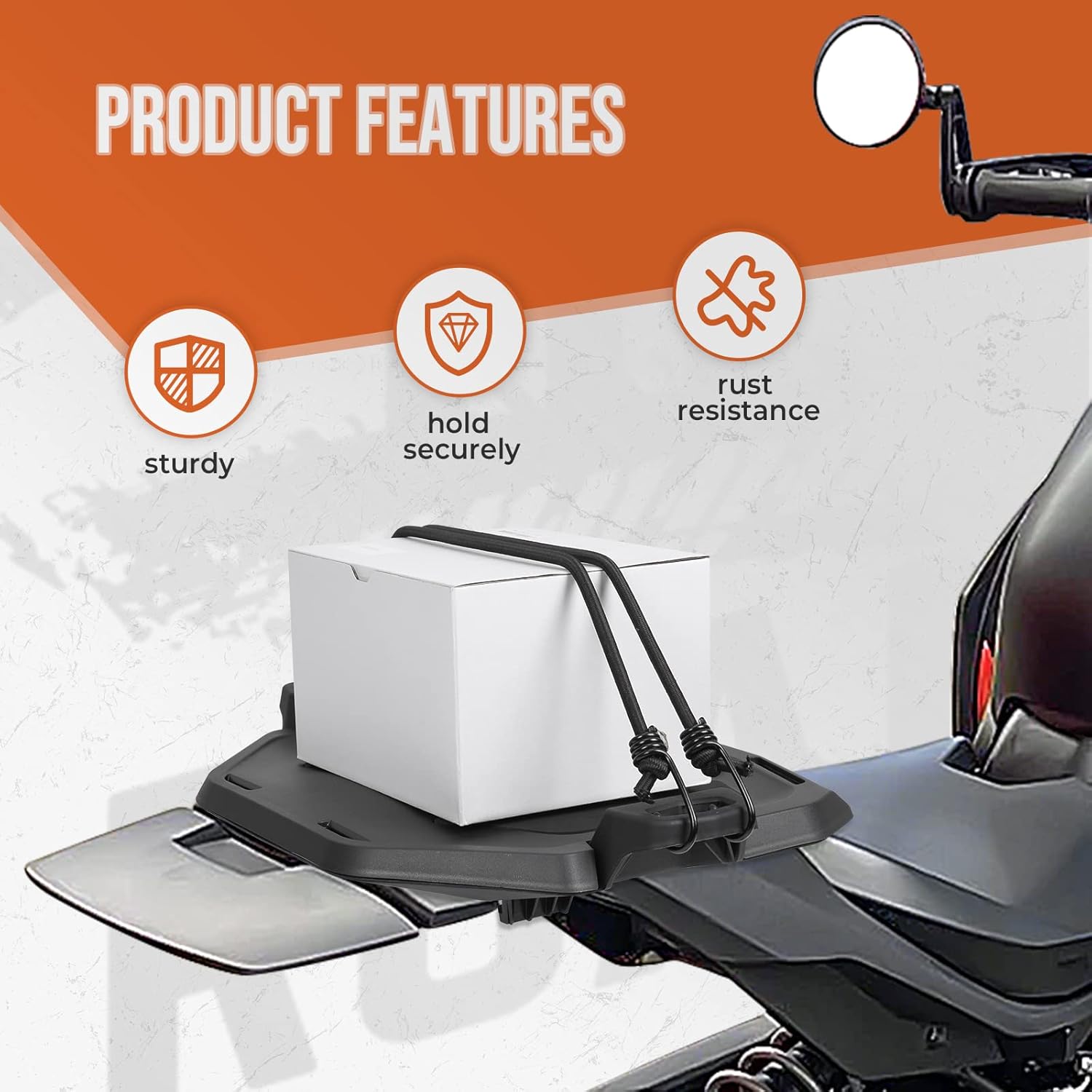 Ryker Rear Rack Compatible with Can-Am Ryker 600, 900 & Rally Edition C1380