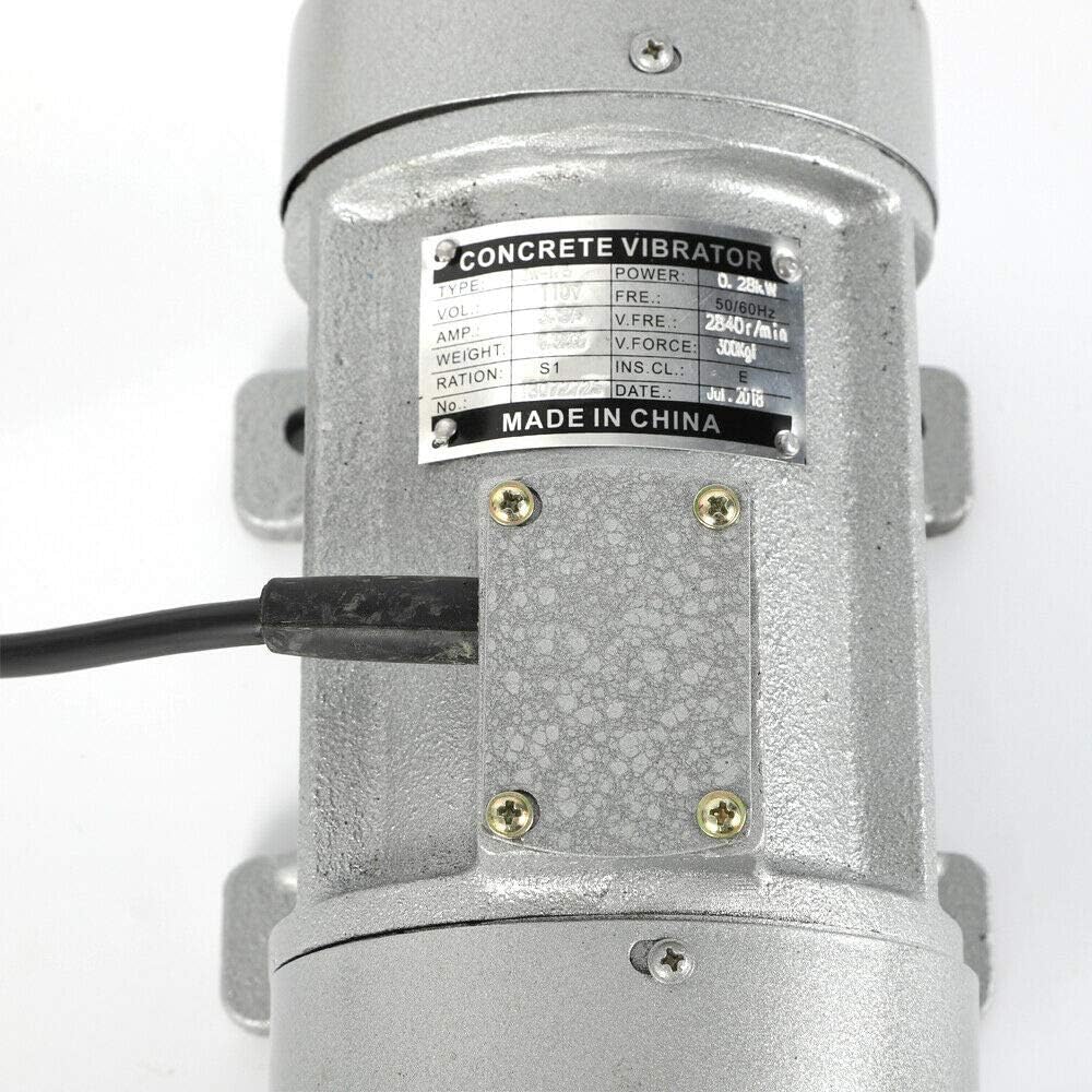 110V 0.28kw Concrete Vibrator Vibration Motor 60HZ Single Phase AC110V 2840rpm Aluminum Alloy Vibrating Vibrators for Shaker Table Z6822