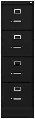 4 Drawer Letter File Cabinet in Black V47252