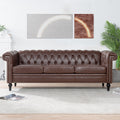 Traditional Square Arm 3 Seater Sofa with Removable Cushion M81731