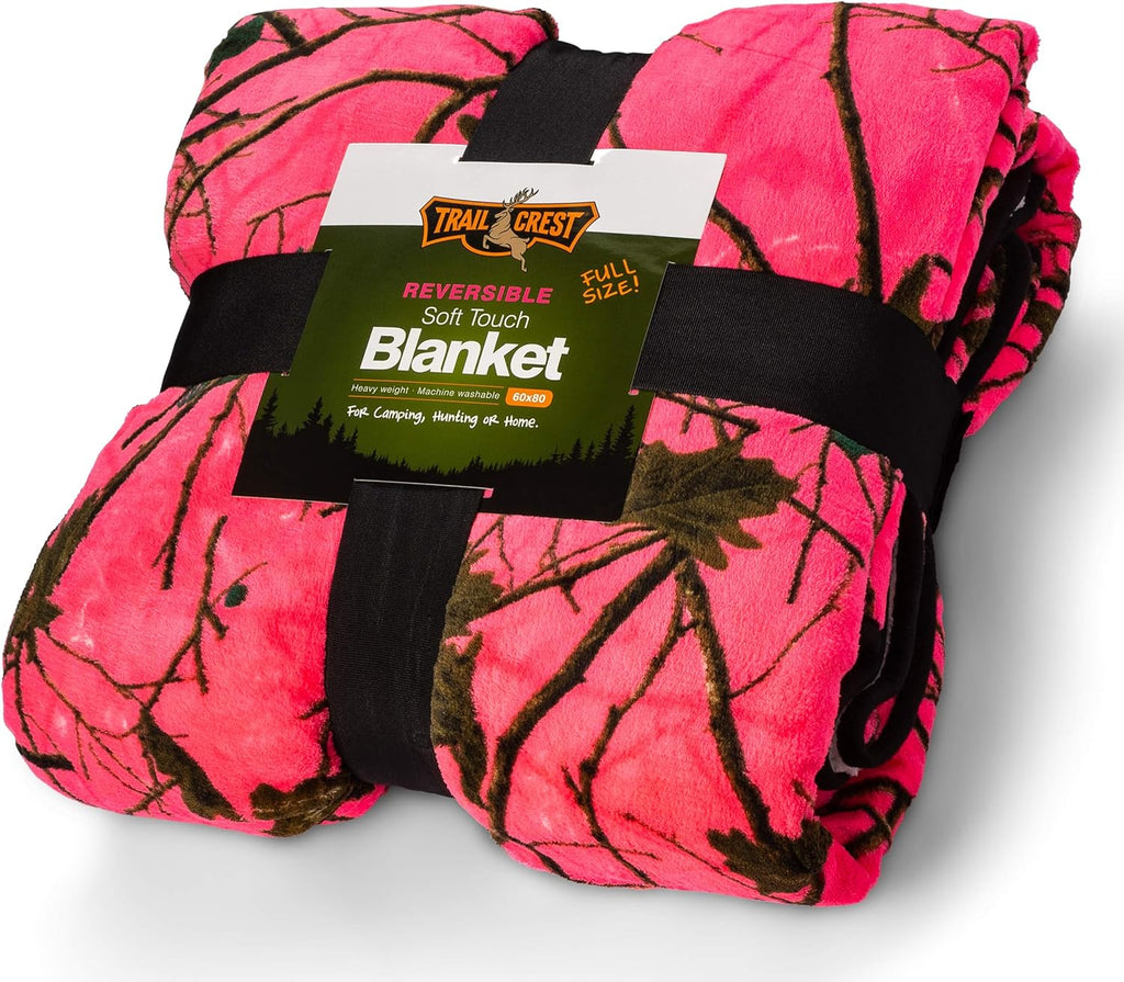 Reversible Camo Throw Blanket H131