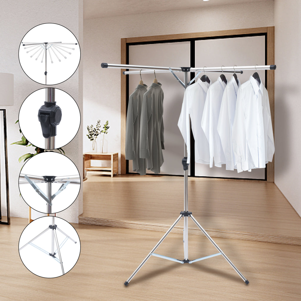 Folding Clothes Drying Rack Adjustable Portable Laundry Drying Rack P67454
