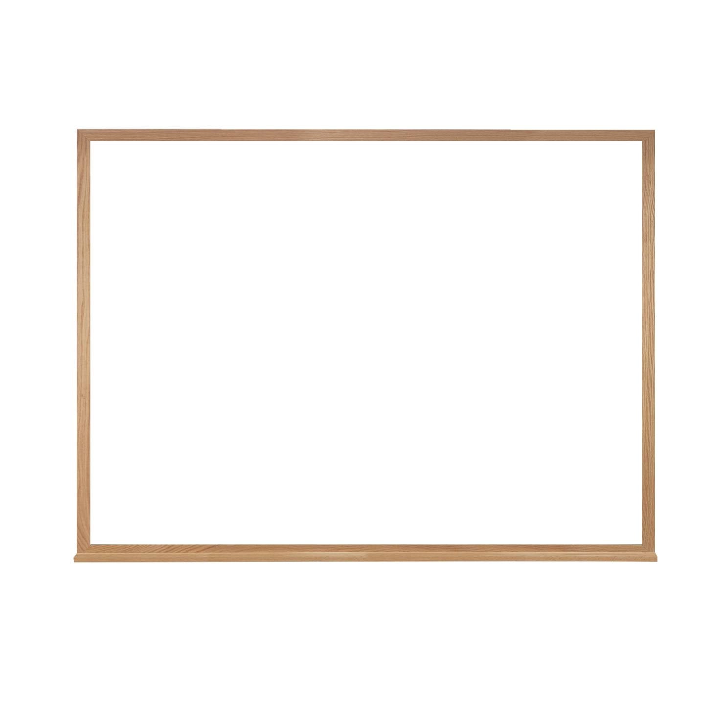 White Acrylate Markerboard 48.5 in. x 60.5 in. Wood Frame Q279073