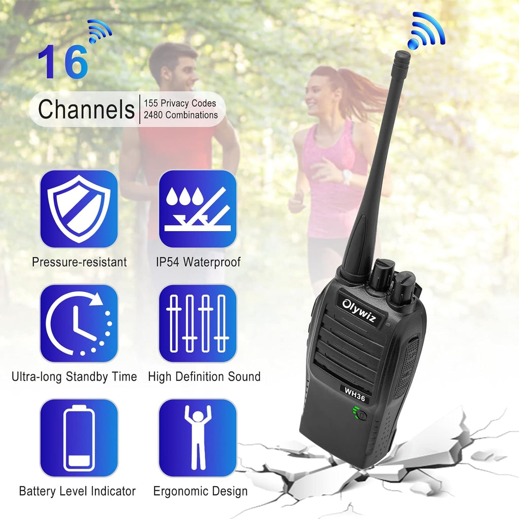 4 Pack Rechargeable Handheld 2 Way Radio A6142
