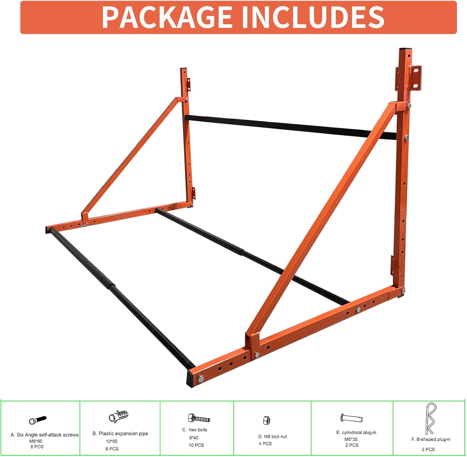 Adjustable Wall Mount Tire Rack, 48-Inch Wide by 36-Inch Deep, Pack of 2 G12365