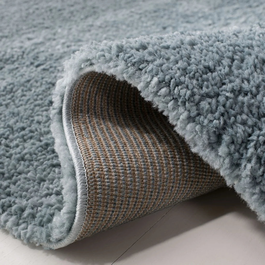 Aqua Plush Shag Area Rug, 12' x 15' P99572