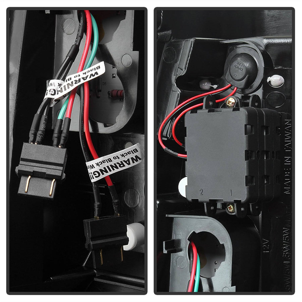 Red/Clear LED Tail Lights G9104
