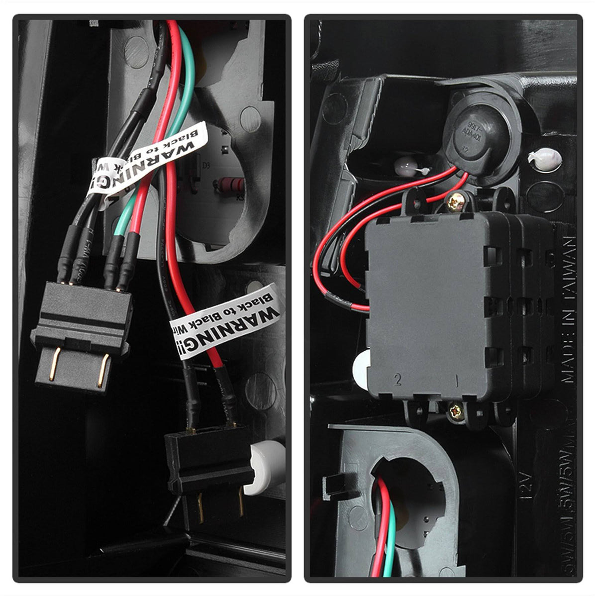 Red/Clear LED Tail Lights G9104