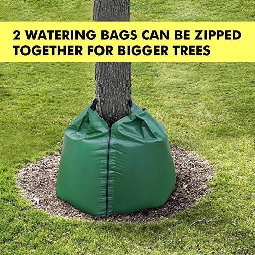 Tree Watering Bag 20 Gallon with Heavy Duty Zipper PVC Slow Release Drippers B516