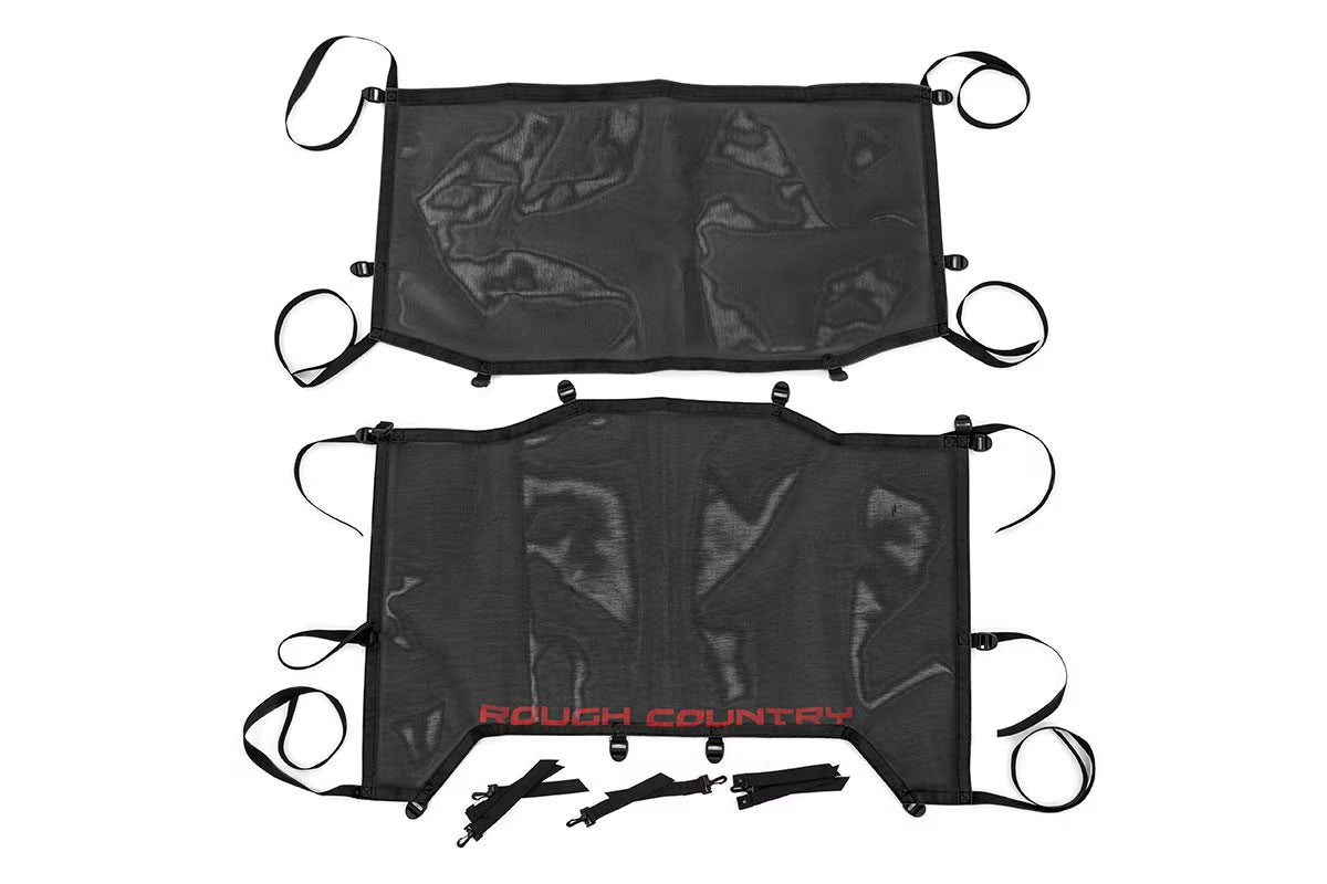 Black Mesh Bikini Top for Jeep Wrangler JL 4-Door Z494114