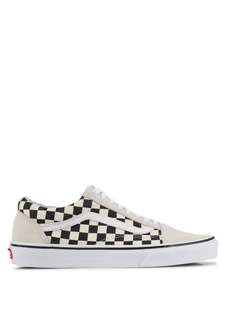White/Black Checkerboard Shoes Z44123