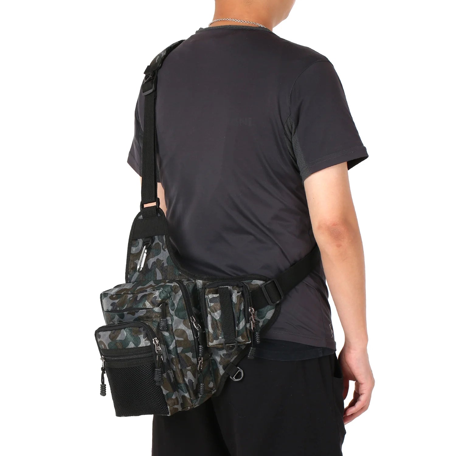 Waterproof Canvas Fishing Tackle Bag V93440
