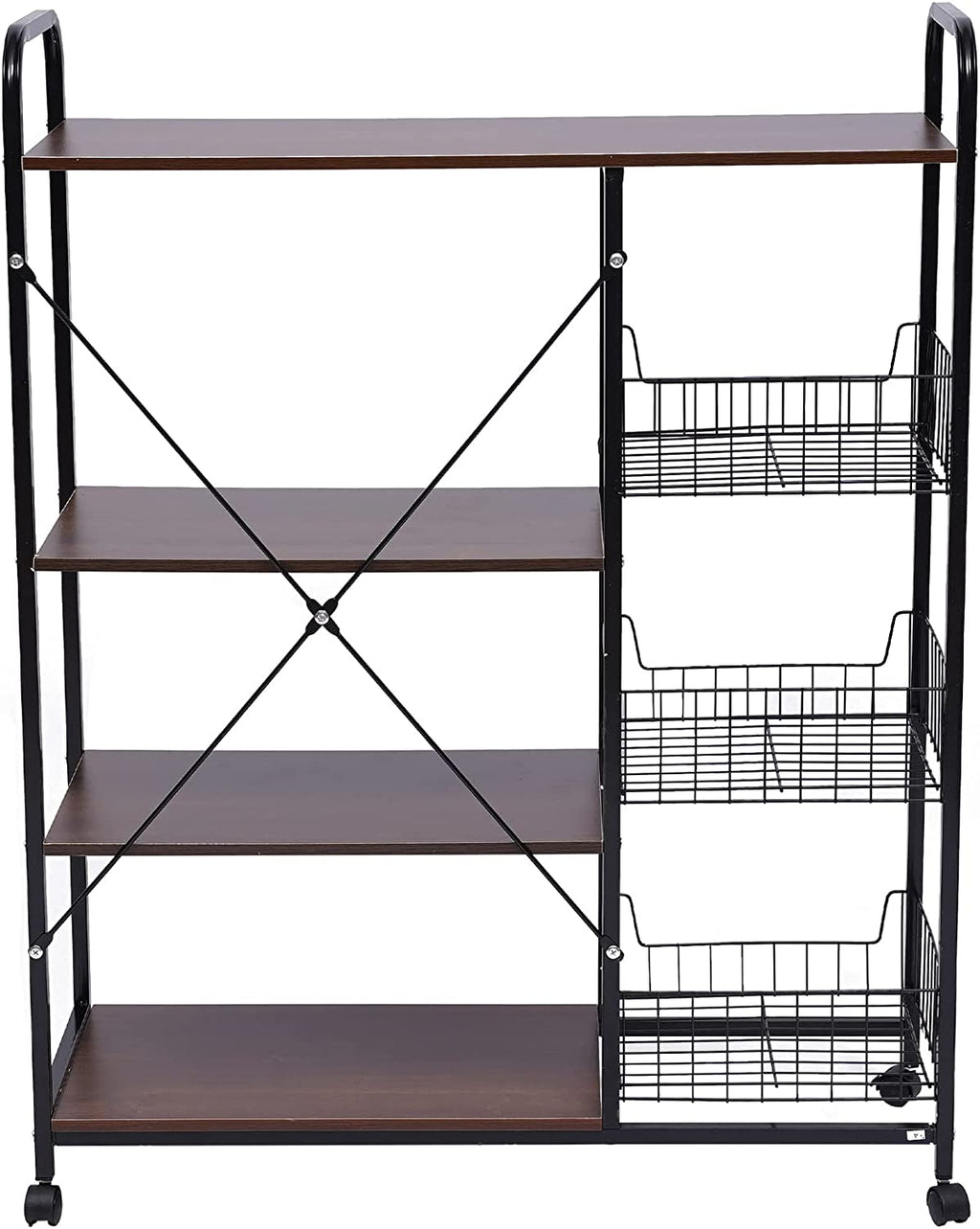 Industrial Microwave Oven Stand with Storage Shelf O7334