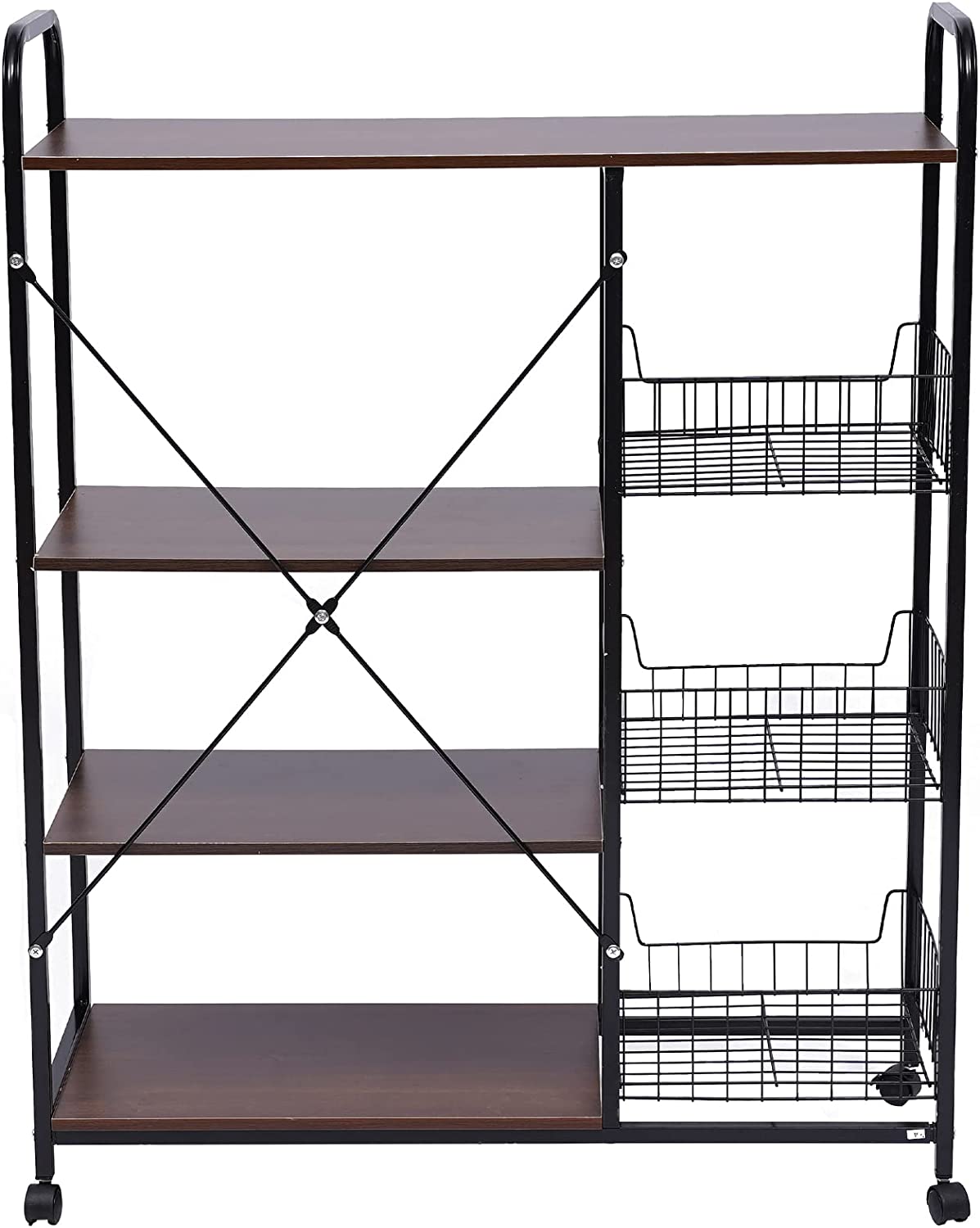 Industrial Microwave Oven Stand with Storage Shelf O7334