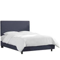King Duck Navy Upholstered Bed H512311