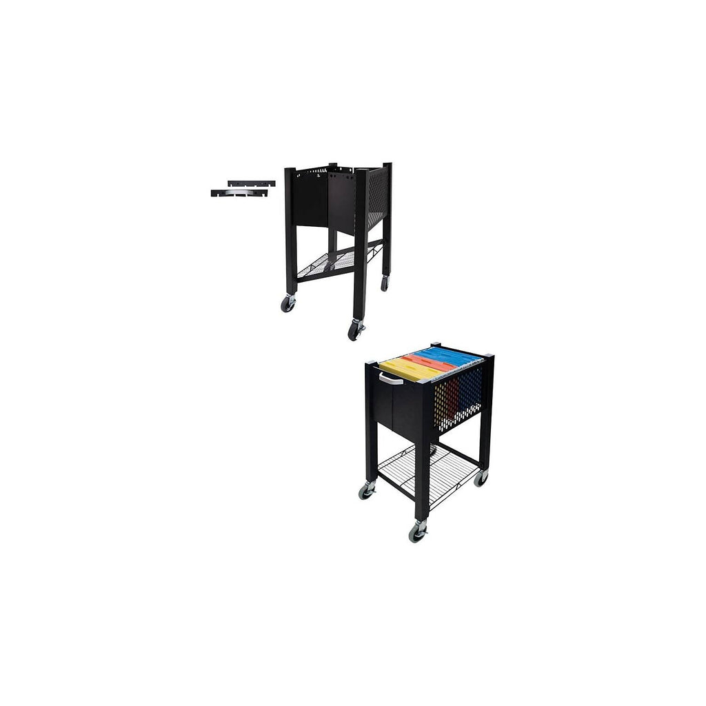 Black Open-Top File Cart P301