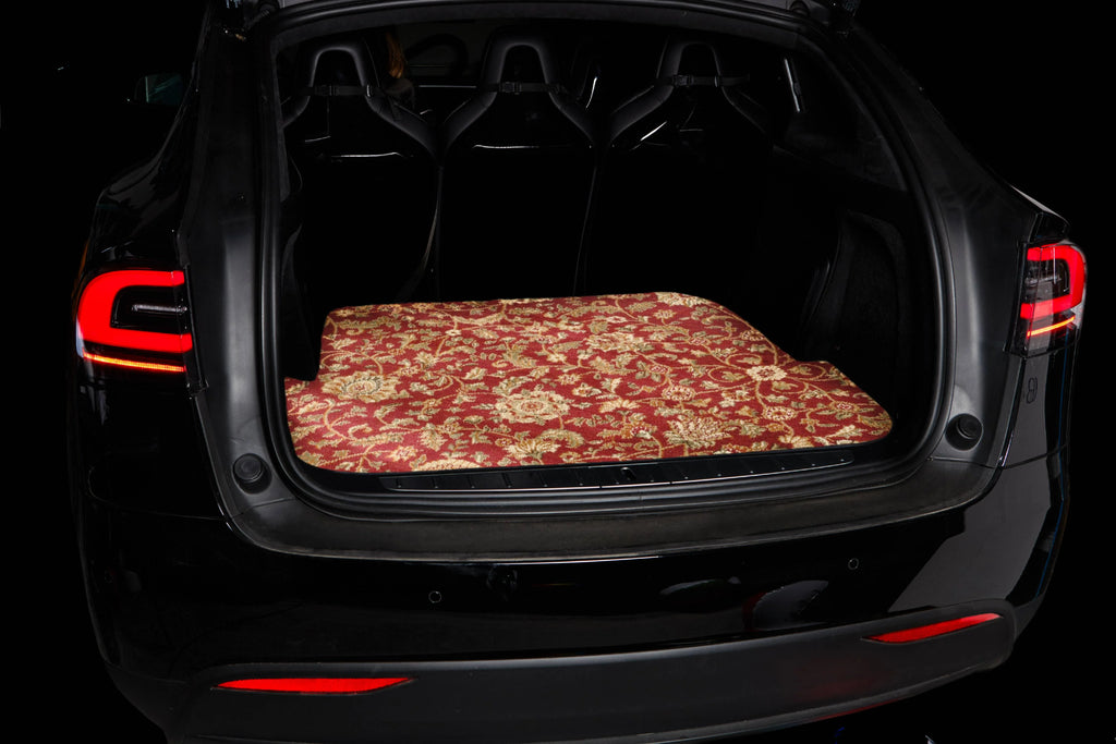 Red Oriental Car Mats Q43540