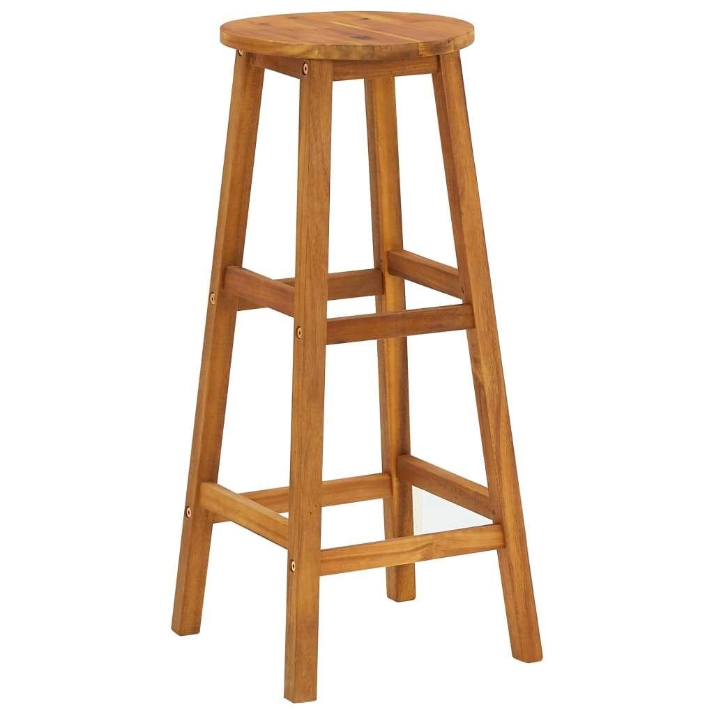 5 Piece Bar Set Solid Acacia Wood Q2954