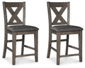 Rustic Counter Height Upholstered Barstool T13255