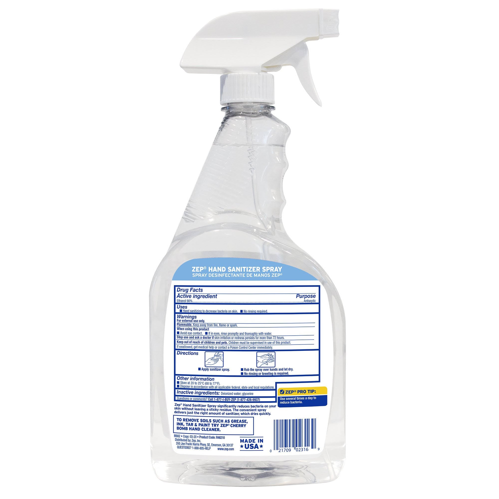 32 oz Hand Sanitizer Spray (Case of 12) E7232
