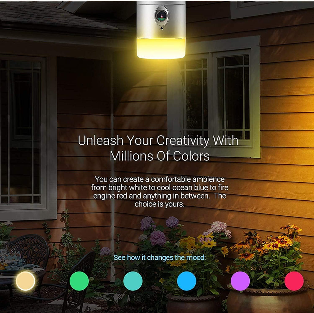 Silver Wireless Outdoor Door Light Camera F76126