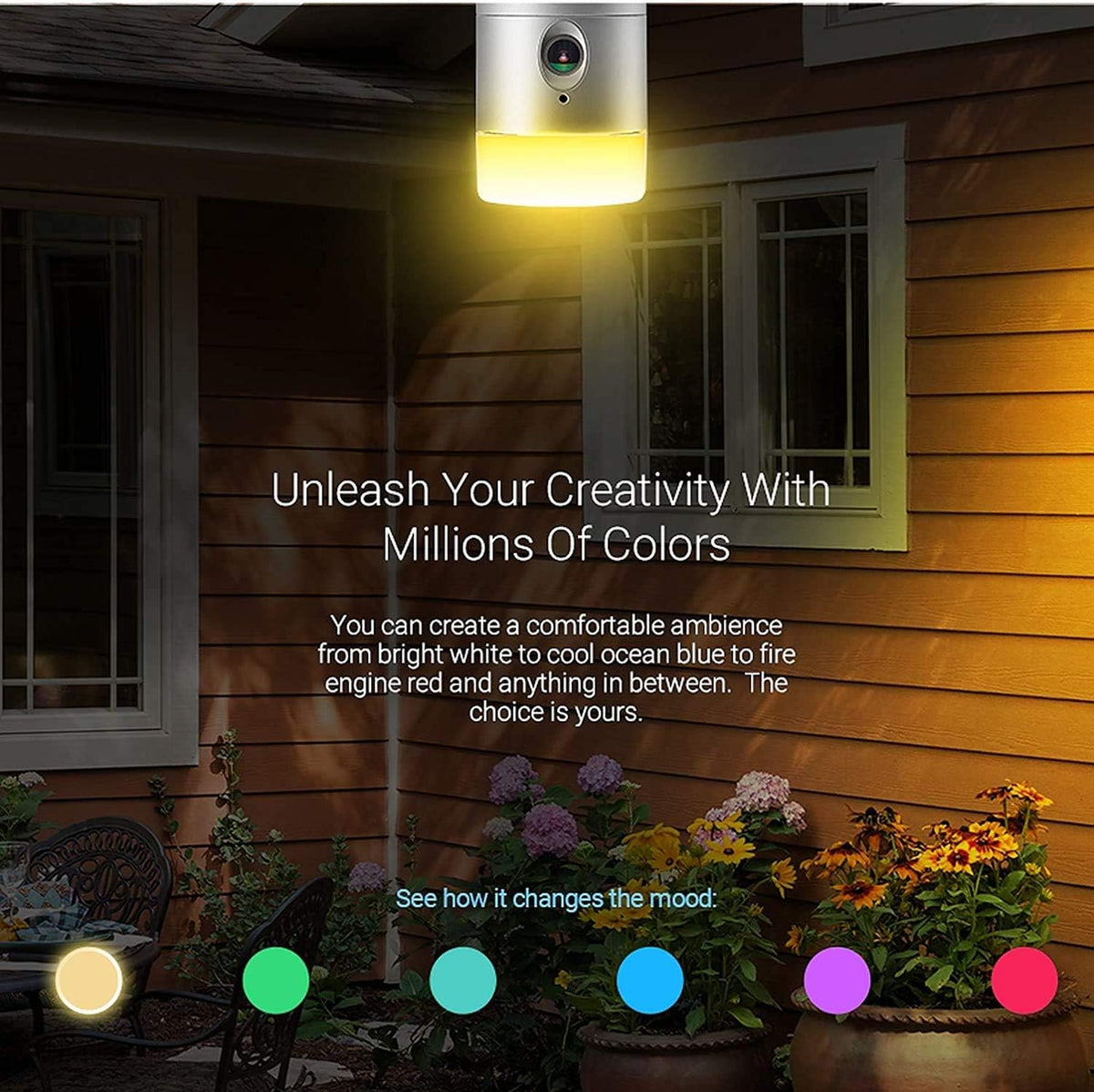 Silver Wireless Outdoor Door Light Camera F76126