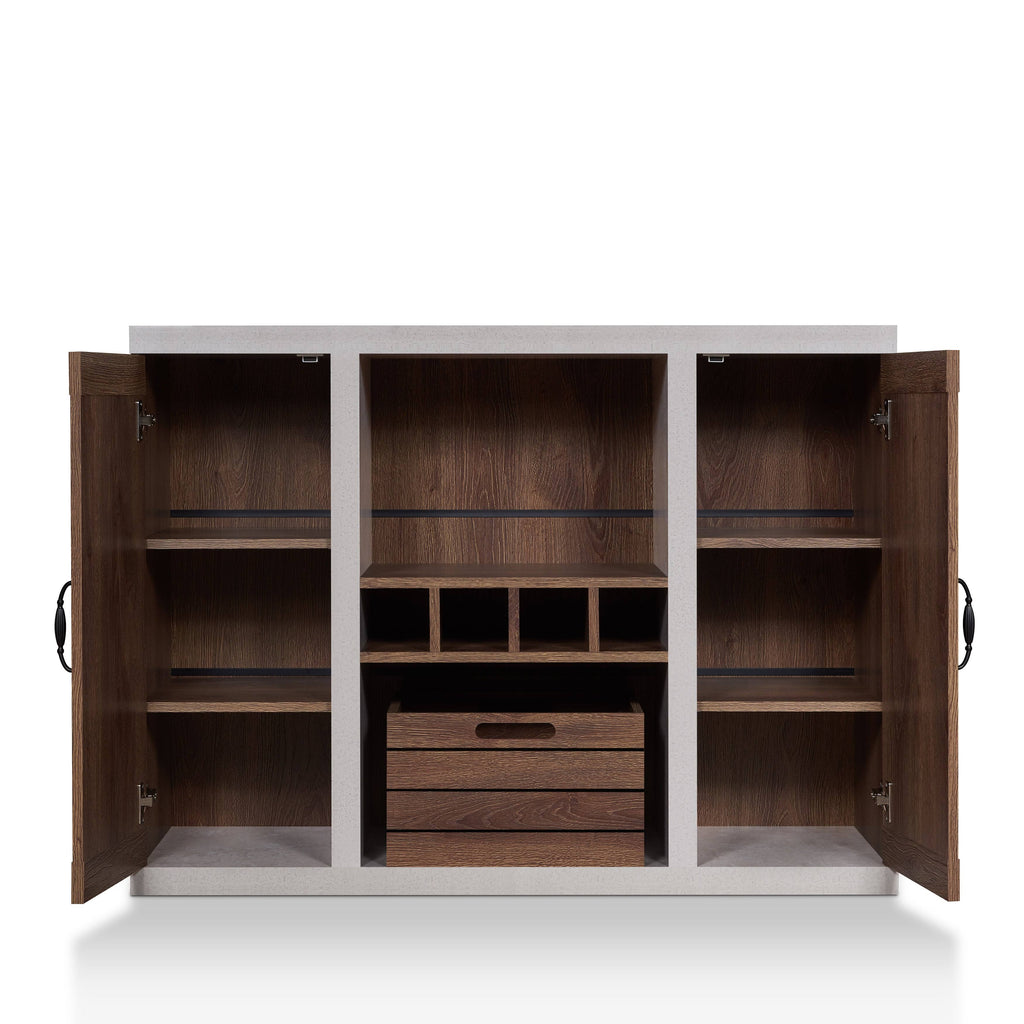 Rustic 47-Inch 2-Cabinet Buffet Sideboard U916
