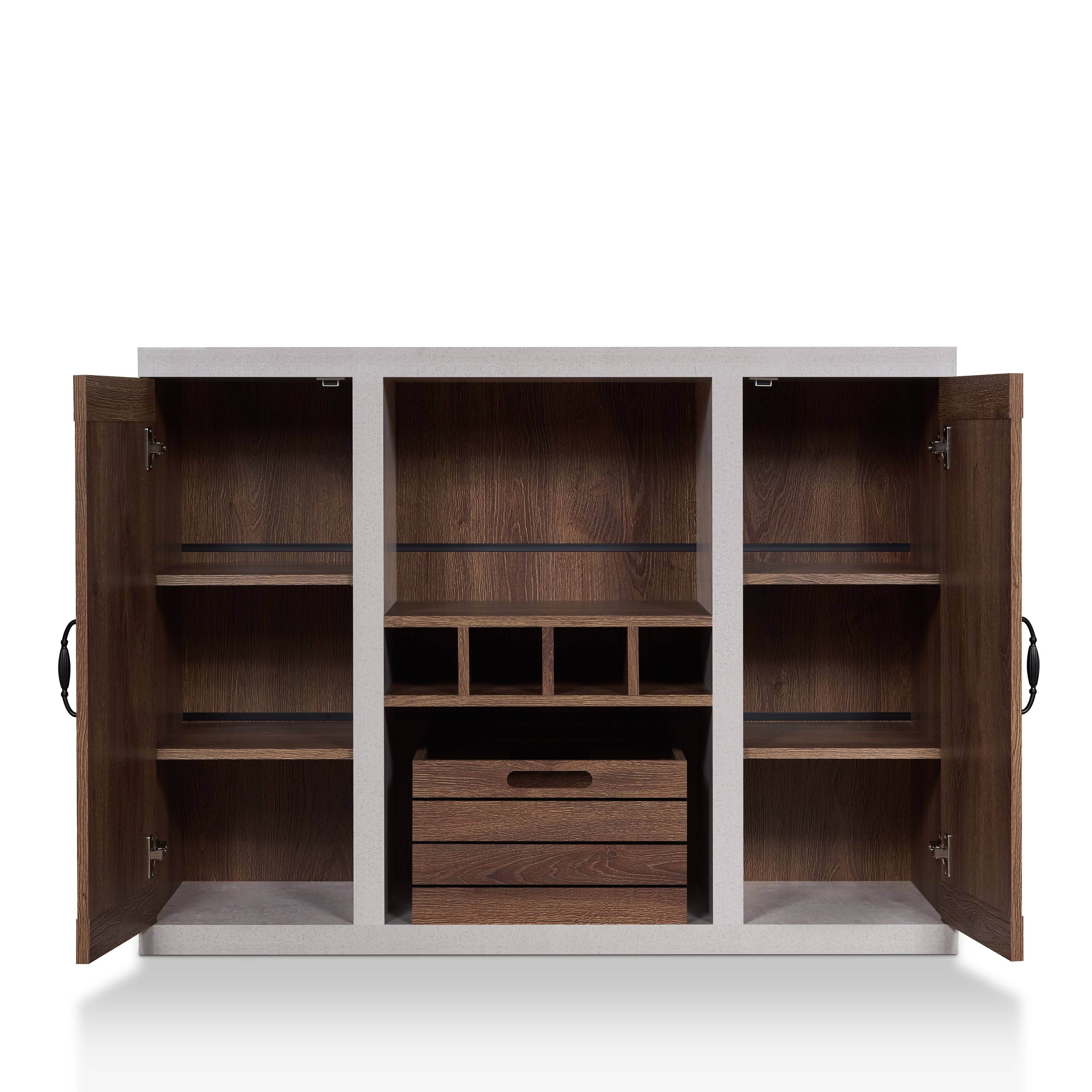 Rustic 47-Inch 2-Cabinet Buffet Sideboard U916