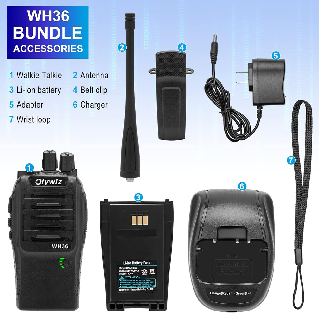 4 Pack Rechargeable Handheld 2 Way Radio A6142