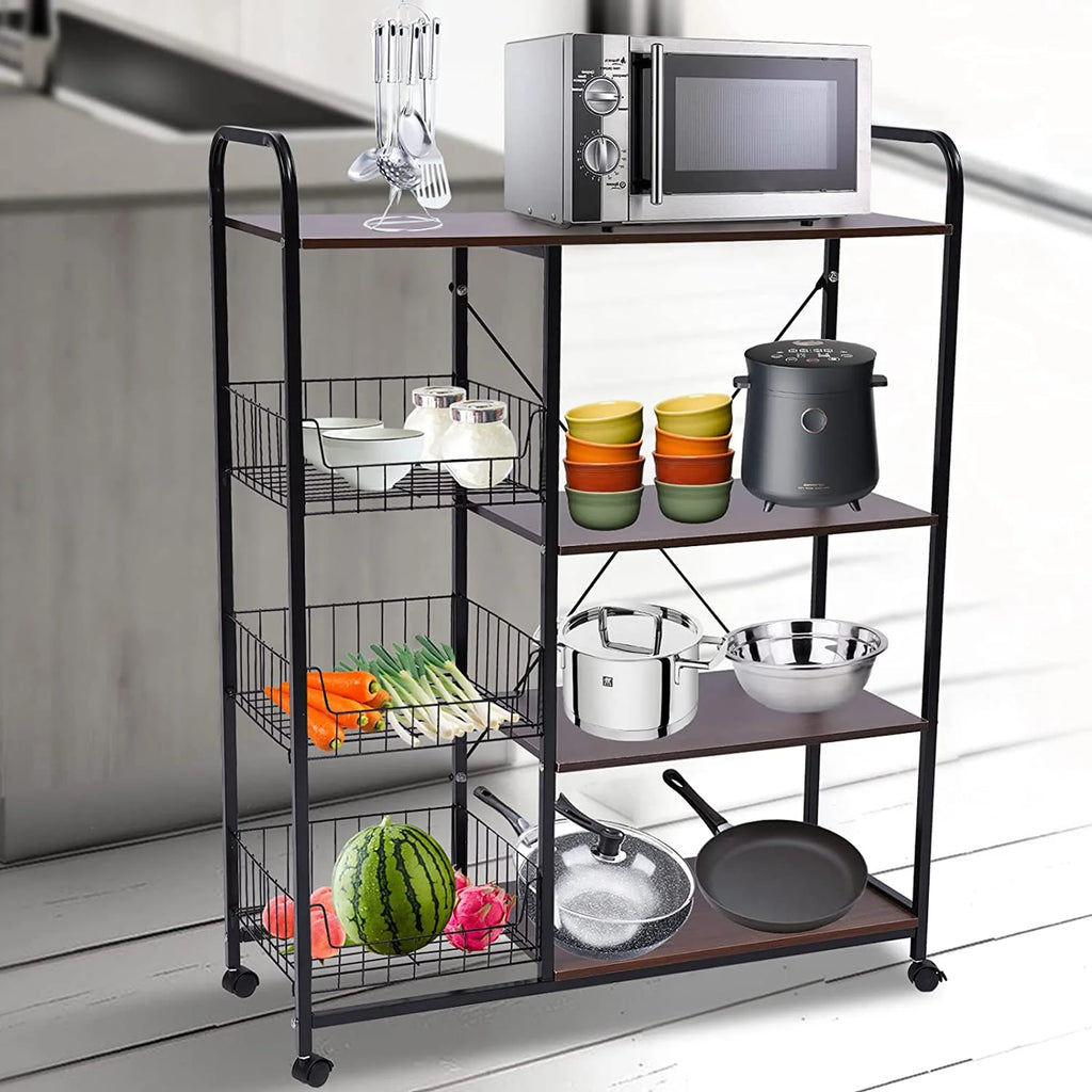 Industrial Microwave Oven Stand with Storage Shelf O7334