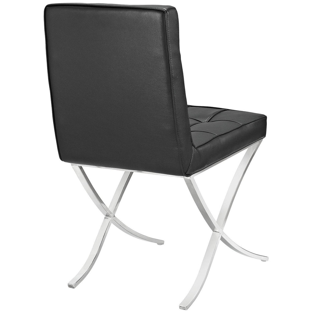 Black Memory Foam Dining Chair J1881