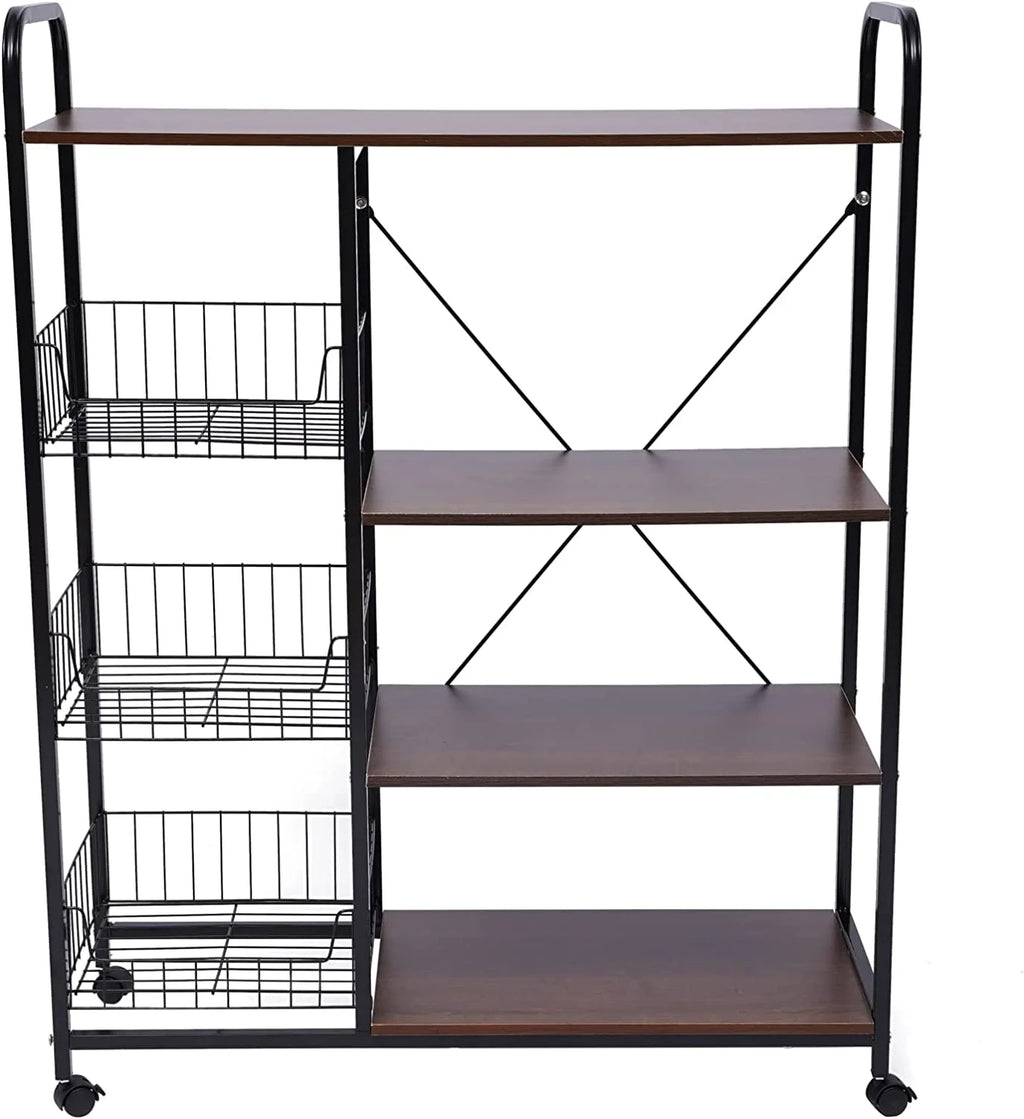 Industrial Microwave Oven Stand with Storage Shelf O7334