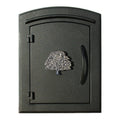 Black Column Mount Mailbox M90191