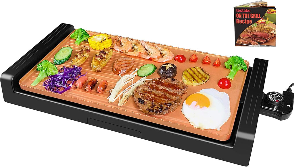 2-in-1 Nonstick Electric Indoor Grill & Griddle with Removable Cooking Plate Q738262