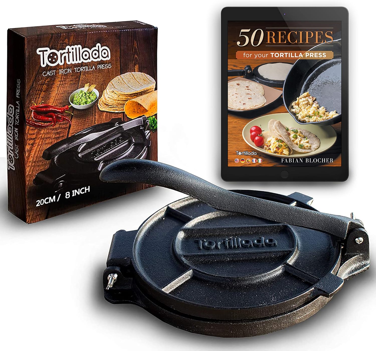 Cast Iron Tortilla Press (10 Inch) X763