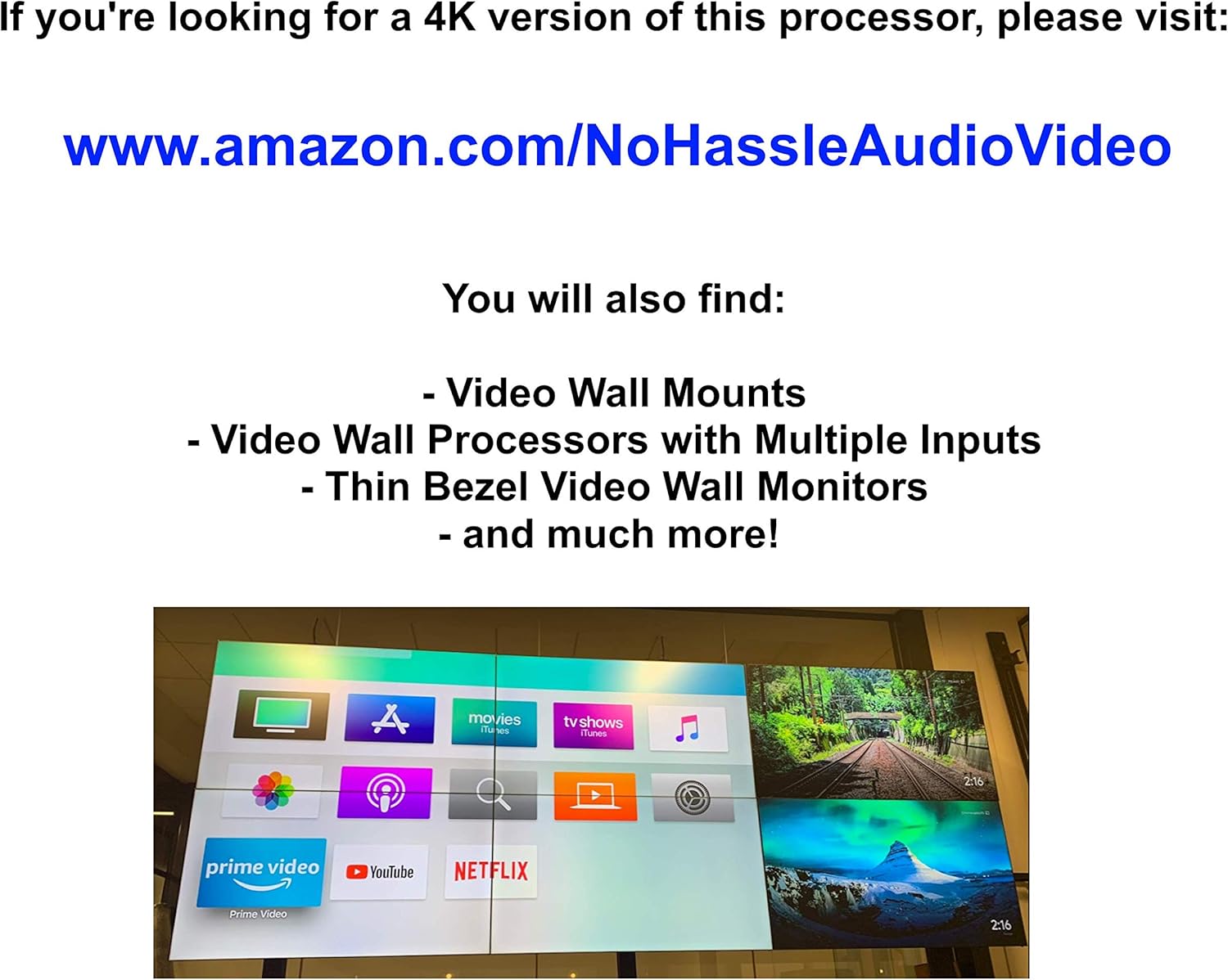 2x2 Video Wall 4x4 HDMI Matrix Switcher Processor 1080P O4262