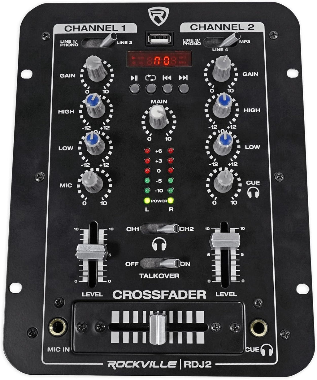 2 Channel DJ Mixer with USB, Bluetooth K54476